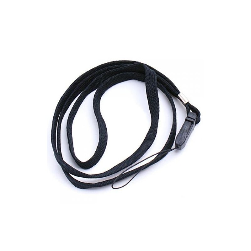 16 Inch Neck Strap/Cord Lanyard for Mp3 MP4 Cell Phone Camera USB Flash Drive ID Card--Black