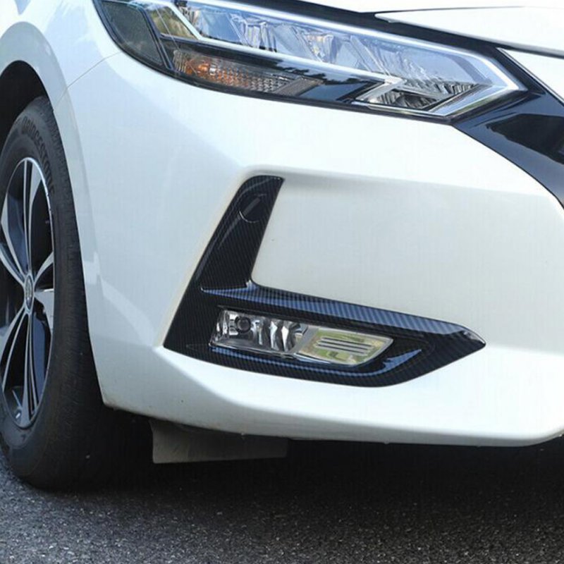 2 Pcs Front Fog Light Shield Sticker For Nissan Sentra B18 2019-2020 