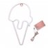 Ice Cream Neon Sign LED Light  Battery Or USB Powered Neon Light Up Signs  For KTV Pub Bar Party Home Bedroom Decorations Aesthetic Birthday Gifts ice cream neo