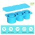 Ice Cube Tray For Tumbler Cup 30oz 40oz Silicone Stackable Ice Cube Tray With Lid Extra Large Ice Block Molds For Freezer green