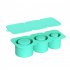 Ice Cube Tray For Tumbler Cup 30oz 40oz Silicone Stackable Ice Cube Tray With Lid Extra Large Ice Block Molds For Freezer green