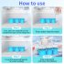 Ice Cube Tray For Tumbler Cup 30oz 40oz Silicone Stackable Ice Cube Tray With Lid Extra Large Ice Block Molds For Freezer green