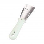 Ice Scoop Refrigerator Deicer Household Stainless Steel Cleaning Gadget green One