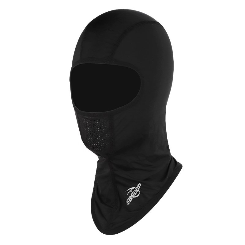 Ice Silk Cycling Motorcycle Full Face Mask Dustproof Windproof Outdoor Cycling Unisex Half Face Shield RH-A1117 black
