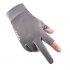 Ice Silk Non Slip Gloves Breathable Outdoor Sports Driving Riding Thin Anti UV Protection Gloves gray One size