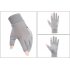 Ice Silk Non Slip Gloves Breathable Outdoor Sports Driving Riding Touch Screen Gloves Thin Anti UV Protection Two finger gray One size