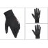 Ice Silk Non Slip Gloves Breathable Outdoor Sports Driving Riding Touch Screen Gloves Thin Anti UV Protection Two finger black One size