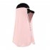 Ice Silk Sun Visor Face  Cover Sunscreen Shawl Face For Outdoor Activities Cherry blossom Pink