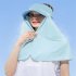 Ice Silk Sun Visor Face  Cover Sunscreen Shawl Face For Outdoor Activities Space gray