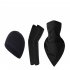 Ice Silk Sunscreen  Set Printing Neck Protector Triangle Scarf sleeves hat black One size