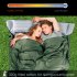 Idealhouse  2 Singles Sleeping Bags for Outdoor Camping  Holiday Deep green