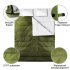 Idealhouse  2 Singles Sleeping Bags for Outdoor Camping  Holiday Deep green