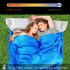 Idealhouse  2 Singles Sleeping Bags for Outdoor Camping  Holiday Blue