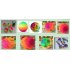 Idealhouse 9 Inches Great Rainbow Indoor Outdoor Backyards Fun Party Pools Beach Grass Land Sports Game Balls