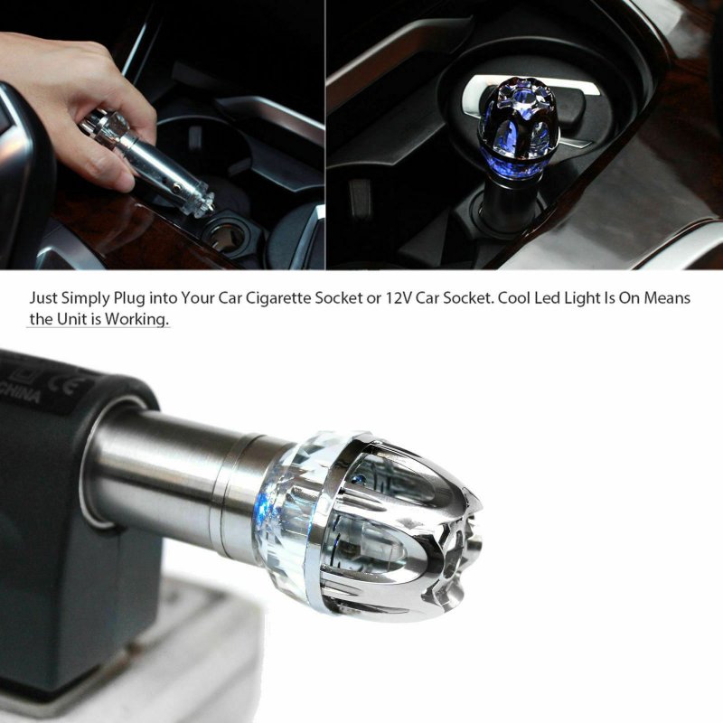 Negative Ion Car Air Purifier Freshening Deodorant Odor Smog Freshener Air Cleaner 
