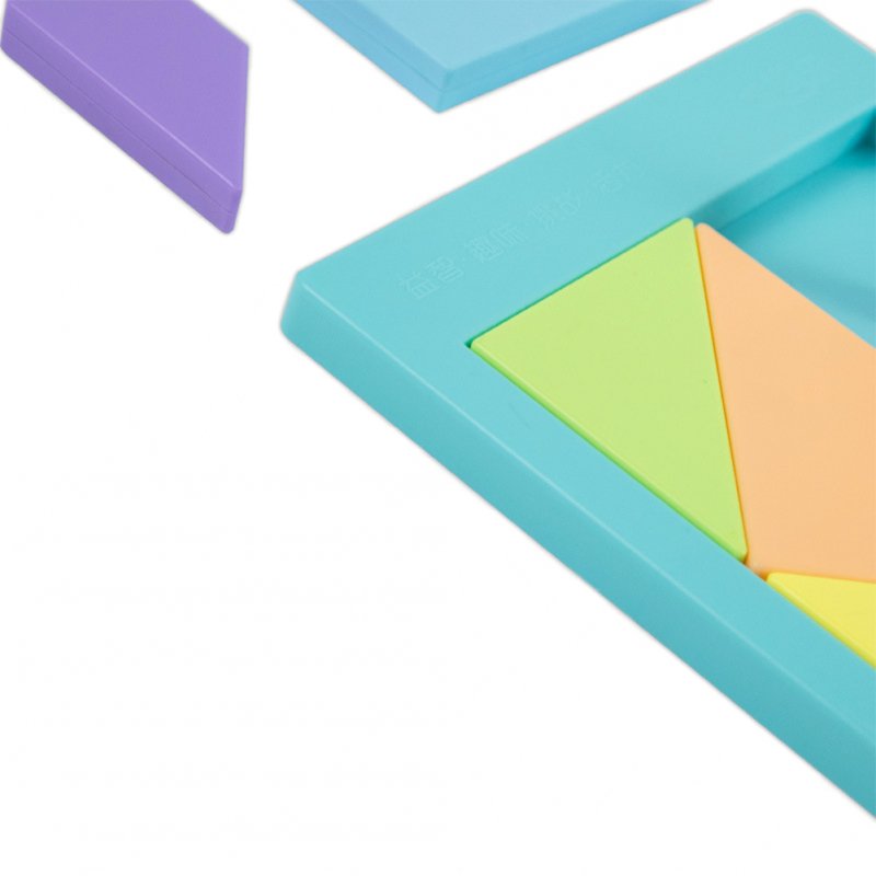 Colorful Tangram Shapes Puzzle Toys Brain Logic Blocks Iq Educational Toy Brain Teaser Gift For Kids Colorful Tangram