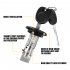Ignition Switch Cylinder Lock Assembly 15298923 Replaces Ignition Start Switch Lock With Keys Compatible For 1500 black silver