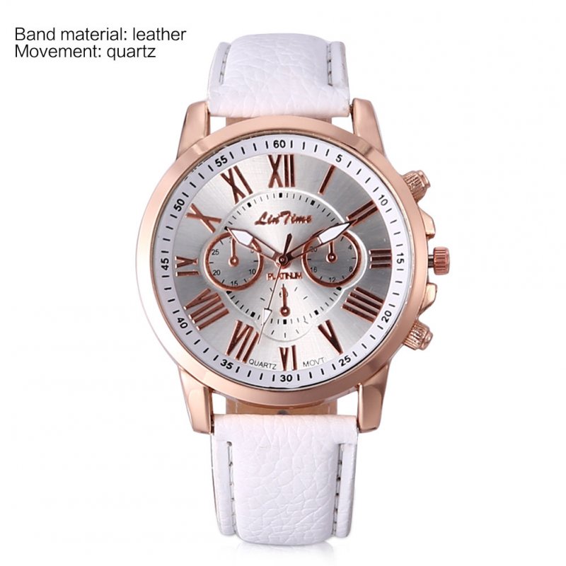 Female Leather Belt Casual Fashion Watches Three Six-Pin Quartz Watches 10 Pcs (Mixed Color)
