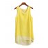 Imixcity Women s Casual Chiffon Sleeveless Tops Blouse Vest T shirt