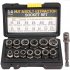 Impact Bolt   Nut Remover Set  14Pcs Bolt Extractor Tool Set With Hex Adapter Nut Remover  Chromium Molybdenum Steel Bolt Extractor Tool Set 14 piece nut remova