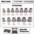 Impact Bolt   Nut Remover Set  14Pcs Bolt Extractor Tool Set With Hex Adapter Nut Remover  Chromium Molybdenum Steel Bolt Extractor Tool Set 14 piece nut remova