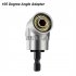 Impact Grade 105 Degree Angle Socket Adapter Power Hand Tool Part Driver Extension Set Drill Bit Power Socket Screwdriver Set Holder Adapter Silver