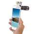Improve your Smartphone   s camera abilities with this versatile 4 in 1 lens kit coming with X10 Telescopic  Fisheye  Macro and Wide Angle Lens