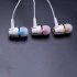 In Ear Earphone Stereo Subwoofer Wired Earbuds for Xiaomi iPhone 3 5mm 1 2M Line with Microphone Blue