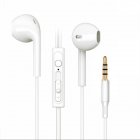 In-ear Bass Stereo Mobile Wired Headphones 3.5mm Sports Earbuds Music Headset With Built-in Microphone White