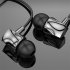 In ear Bass Stereo Wire Control Headset Subwoofer Music Earphones Sports Earbuds With Microphone X10 black
