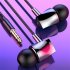 In ear Bass Stereo Wire Control Headset Subwoofer Music Earphones Sports Earbuds With Microphone X10 black