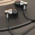 In ear Bass Stereo Wire Control Headset Subwoofer Music Earphones Sports Earbuds With Microphone X10 black