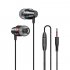 In ear Headphones Bass Magic Sound Hi fi Music Sport Earbuds Earphone Mobile Phone Computer Universal silver