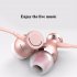 In ear Headset Magnet Drive by wire Earphone with MIC MP3 Universal Headset black