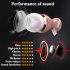 In ear Headset Magnet Drive by wire Earphone with MIC MP3 Universal Headset black