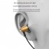 In ear Headset Wire controlled Smart Call Earphone with Microphone All metal Bass Music Headphones for Android V1 Silver