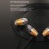 In ear Headset Wire controlled Smart Call Earphone with Microphone All metal Bass Music Headphones for Android V1 Red