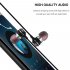 In ear Wire controlled Stereo Metal Magnetic Absorption Earphone black