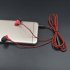 In ear Wire controlled Headset with Microphone 3 5mm Stereo Plug Fashion Braided Wire Crack Earphones Green