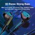 In ear Wired  Headsets With Microphone Low latency Noise Cancelling Heavy Bass Wire Control Game Phone Earbuds Headphones black