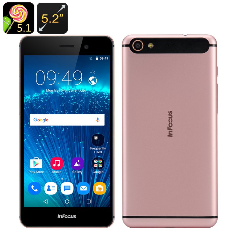 InFocus I808 Android Smartphone (RoseGold)