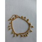 Indian Traditional Belly Dance Ghungroo Brass Anklet with Jingling Bells Gold Toned