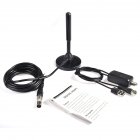 Indoor Antenna TV Digital Receptor Signal Amplificador TV Radio Antena Interior DVB T Stick Converter black