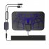 Indoor Digital Hdtv Antenna With Detachable Signal Amplifier Converter Free Full Hd Channels Antenna Spider Texture Pattern Purple spider pattern