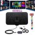 Indoor Digital Hdtv Antenna With Detachable Signal Amplifier Converter Free Full Hd Channels Antenna Spider Texture Pattern Purple spider pattern