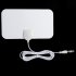 Indoor Free TV Surf Radius Antena Digital HDTV Cable TV Fox Antenna DVB T T2 VHF UHF TVSurf Antenas Receiver White