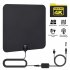 Indoor Tv Antenna With Signal Booster Iec Converter Hdtv Receiver Antenna Atsc Compatible For Wishebay black