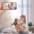 Indoor Wireless Security Camera With Alarm Clock Motion Detection Night Vision Camera 4K WIFI HD Security Smart Camera Y9