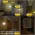 Induction Mini Star Shape Led sensor Control Night Light For Kids Bedroom Bedside Baby Sleep Light Low Power Consumption Bedside Lamp white Eu plug