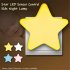 Induction Mini Star Shape Led sensor Control Night Light For Kids Bedroom Bedside Baby Sleep Light Low Power Consumption Bedside Lamp Orange Eu plug